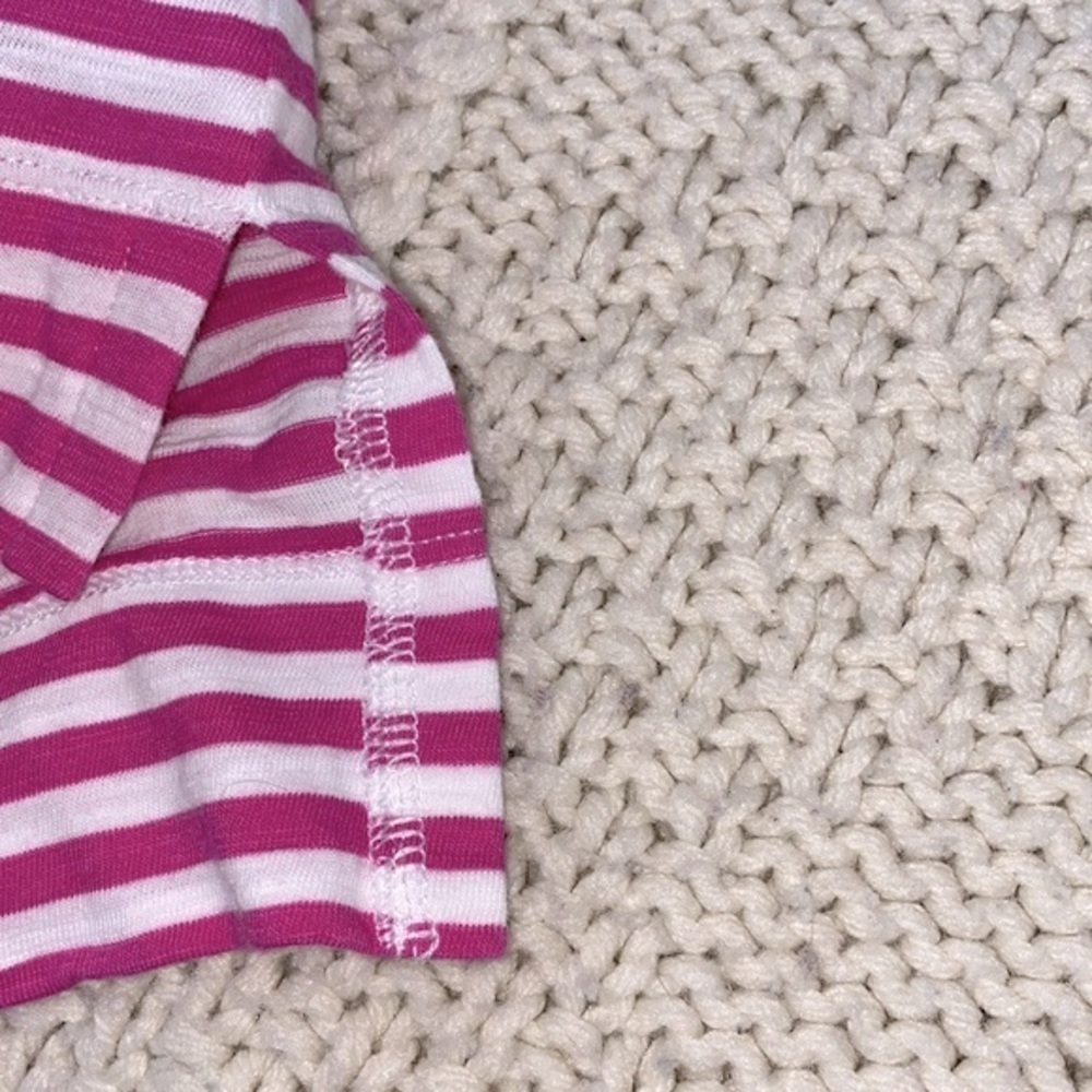 Cabi pink striped top size xsmall cotton - Picture 7 of 7